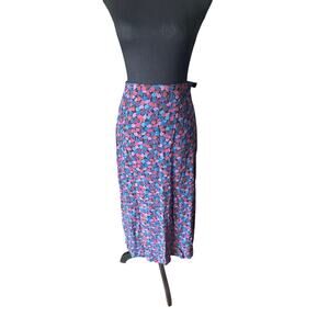 Laura Ashley Vintage Ditsy Tulip A-Line Maxi Skirt | Cottagecore | Boho